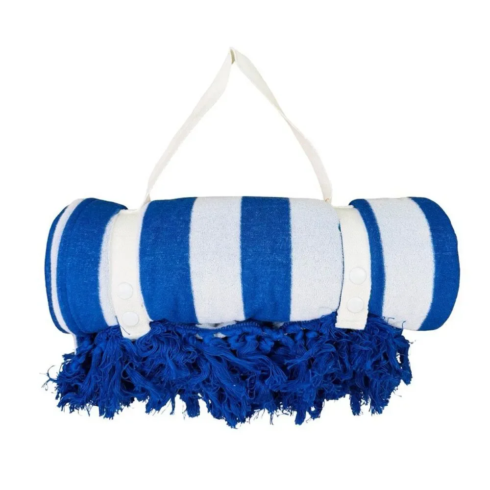Sun Squad Striped Beach Blanket - 60” x 72”
